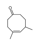 4,6-dimethylcyclooct-4-en-1-one Structure