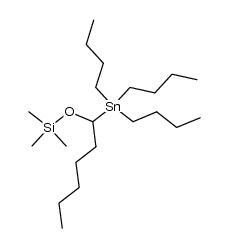 α-((trimethylsilyl)oxy)hexyltributylstannane结构式