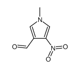 1H-Pyrrole-3-carboxaldehyde,1-methyl-4-nitro-(9CI) structure