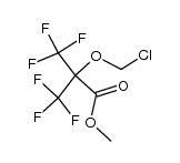 methyl 3,3,3-trifluoro-2-trifluoromethyl-2-chloromethoxypropionate结构式