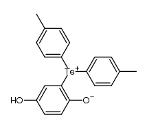 2-di(4-methylphenyl)telluronio-4-hydroxyphenolate结构式