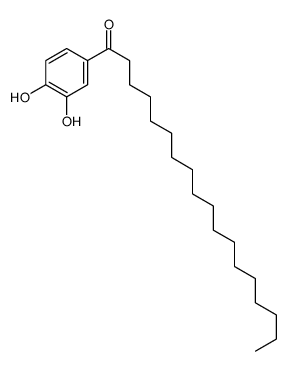 1-(3,4-dihydroxyphenyl)octadecan-1-one结构式