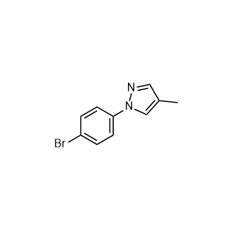 1-(4-溴苯基)-4-甲基-1h-吡唑结构式