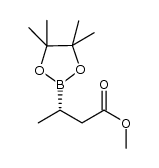 (S)-methyl 3-(4,4,5,5-tetramethyl-1,3,2-dioxaborolan-2-yl)butanoate Structure