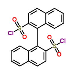 (R)-1,1'-联苯基-2,2'-二磺酰氯结构式