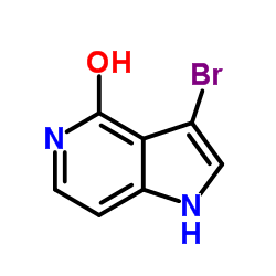 3-bromo-4-hydroxy-5-azaindole Structure