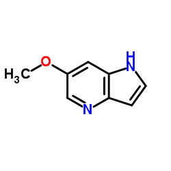 6-甲氧基-4-氮杂吲哚结构式