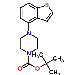 4-(苯并[b]噻吩-4-基)哌嗪-1-羧酸叔丁酯结构式