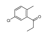 1-(5-chloro-2-methylphenyl)propan-1-one结构式