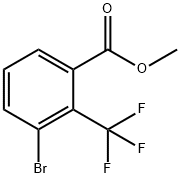 3-溴-2-(三氟甲基)苯甲酸甲酯结构式
