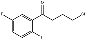 4-氯-1-(2,5-二氟苯基)丁-1-酮结构式