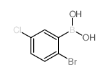2-溴-5-氯苯硼酸结构式