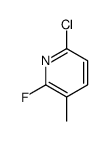 6-chloro-2-fluoro-3-methylpyridine Structure