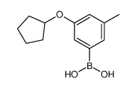 3-(环戊基氧基)-5-甲基苯硼酸结构式