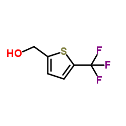 5-(三氟甲基)-2-噻吩甲醇结构式