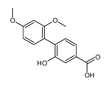 4-(2,4-dimethoxyphenyl)-3-hydroxybenzoic acid结构式