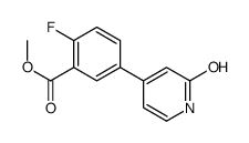 methyl 2-fluoro-5-(2-oxo-1H-pyridin-4-yl)benzoate结构式