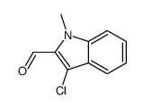 3-chloro-1-methylindole-2-carbaldehyde Structure