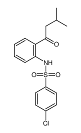 4-chloro-N-[2-(3-methyl-butyryl)-phenyl]-benzene-sulfonamide结构式