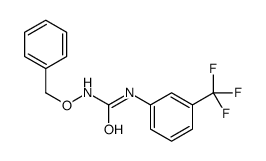 1-phenylmethoxy-3-[3-(trifluoromethyl)phenyl]urea结构式