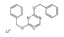 lithium,2,4-bis(phenylmethoxy)-5H-pyrimidin-5-ide结构式