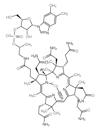 维生素B12(氰钴)结构式