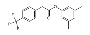 3,5-dimethylphenyl 4-(trifluoromethyl)phenylacetate Structure