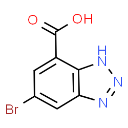 5-溴-1H-苯并[d][1,2,3]三唑-7-羧酸结构式