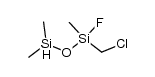1-(chloromethyl)-1-fluoro-1,3,3-trimethyldisiloxane结构式