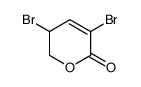 3,5-二溴-5,6-二氢-2H-吡喃-2-酮结构式