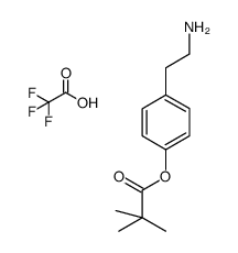 4-(2-Aminoethyl)Phenyl Pivalate 2,2,2-Trifluoroacetate Structure