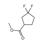 3,3-二氟环戊烷-1-羧酸甲酯结构式