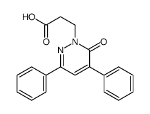 3-(6-oxo-3,5-diphenylpyridazin-1-yl)propanoic acid结构式