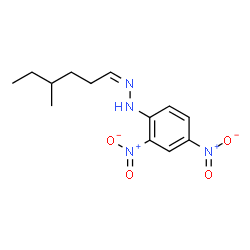 4-Methylhexanal 2,4-dinitrophenyl hydrazone结构式