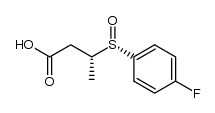 (R)-3-((S)-(4-fluorophenyl)sulfinyl)butanoic acid Structure