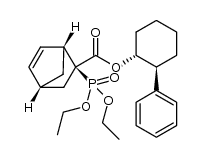 (1R,2S,4R)-2-(diethoxy-phosphoryl)-bicyclo[2.2.1]hept-5-ene-2-carboxylic acid (1R,2S)-2-phenyl-cyclohexyl ester结构式