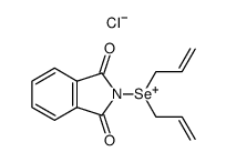 Diallyl-(1,3-dioxo-1,3-dihydro-isoindol-2-yl)-selenonium; chloride结构式