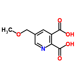 5-(Methoxymethyl)-2,3-pyridinedicarboxylic acid Structure