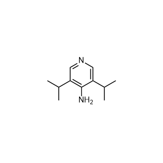 3,5-二异丙基吡啶-4-胺结构式