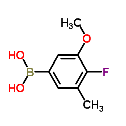 4-Fluoro-3-methoxy-5-methylphenylboronic acid structure