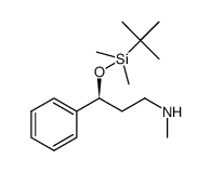 (S)-3-(tert-butyldimethylsilyloxy)-N-methyl-3-phenylpropan-1-amine结构式