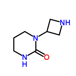 1-(3-Azetidinyl)tetrahydro-2(1H)-pyrimidinone结构式