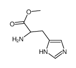 methyl (2S)-2-amino-3-(1H-imidazol-5-yl)propanoate结构式
