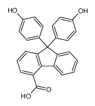 9,9-bis(4-hydroxyphenyl)-fluoren-4-carboxylic acid Structure