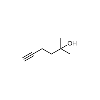 2-甲基己烷-5-炔-2-醇结构式
