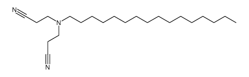 N-hexadecyl-bis(2-cyanoethyl)amine Structure