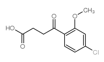 4-(4-氯-2-甲氧基苯基)-4-氧代丁酸结构式