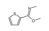 methyl N-methylthiophene-2-carboximidate Structure