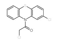 2-氯-10-氯乙酰基-10H-吩噻嗪结构式
