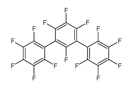 1,2,3,4,5-pentafluoro-6-[2,3,4,6-tetrafluoro-5-(2,3,4,5,6-pentafluorophenyl)phenyl]benzene结构式